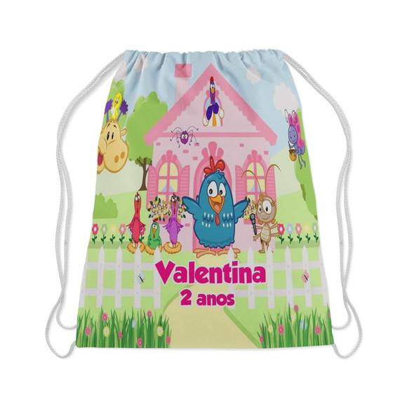 Mochilinha Personalizada Galinha Pintadinha