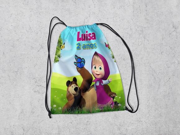 Mochilinha Personalizada Marsha e o Urso