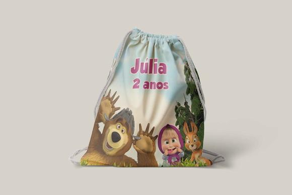 Mochilinha Personalizada Marsha e o Urso
