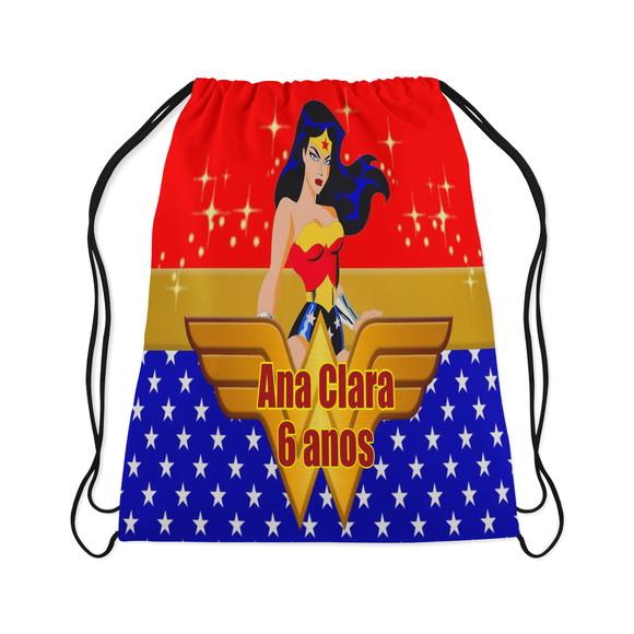 Mochilinha Personalizada Mulher Maravilha
