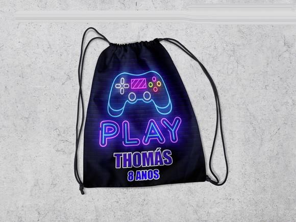Mochilinha Personalizada Playstation Video Game