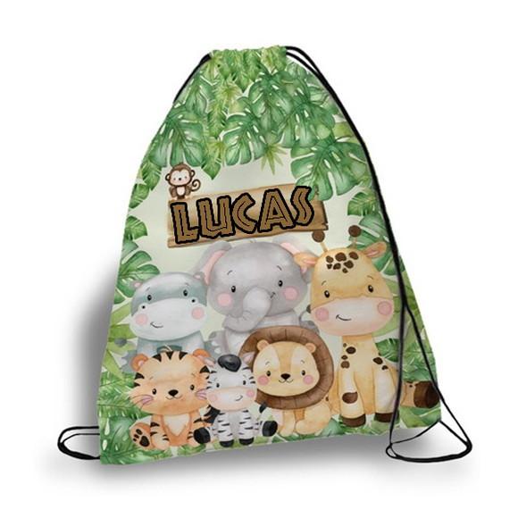 Mochilinha Personalizada Safari Baby