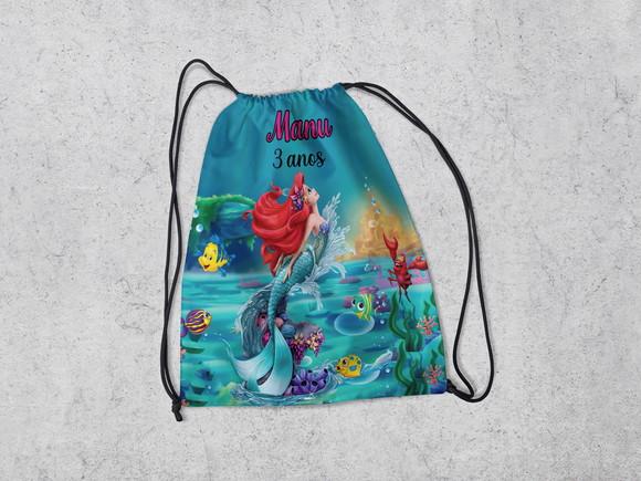 Mochilinha Sacolinha da Ariel