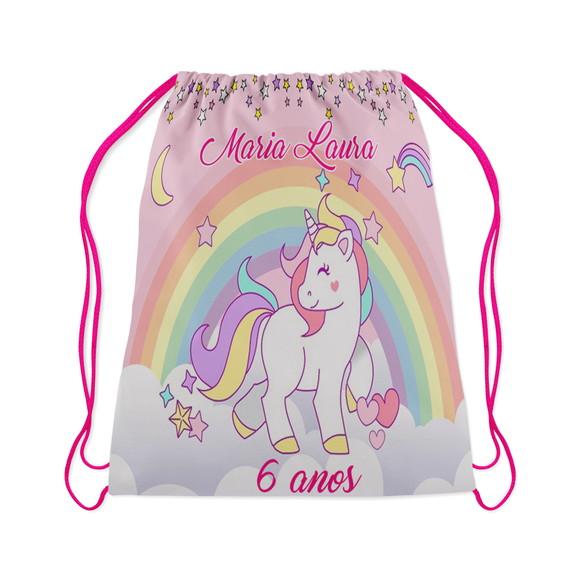 Mochilinha Personalizada Unicornio
