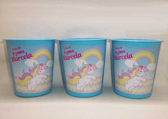Balde de Pipoca do Unicornio