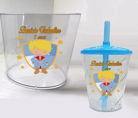 Balde de Pipoca e Copo Twister Personalizado Principe