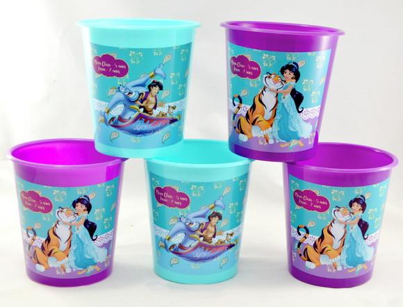 Balde de Pipoca Personalizado da Princesa Jasmine e Aladim