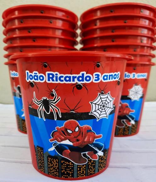 Balde de Pipoca Personalizado do Homem Aranha