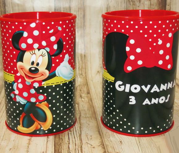 Cofrinho da Minnie Vermelha