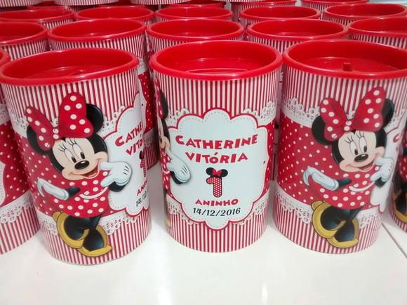 Cofrinho Personalizado da Minnie Lembrancinhas Infantil