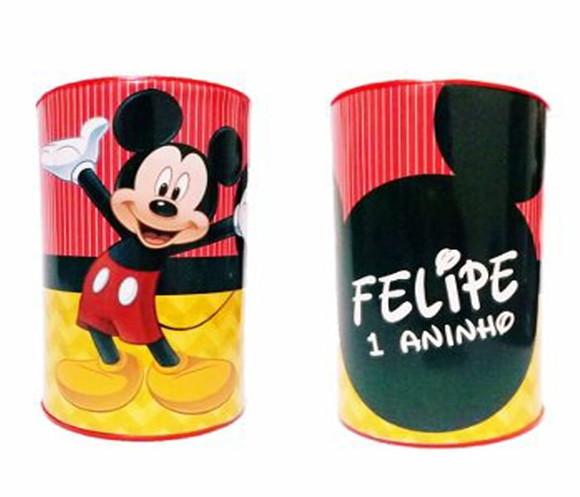 Cofrinho Personalizado para Lembrancinhas do Mickey
