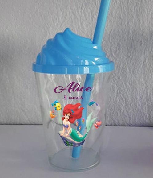 Copo Chantilly Lembrancinhas da Seria Ariel