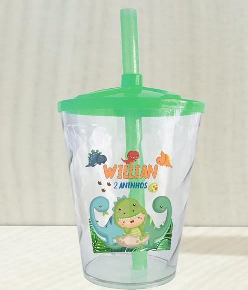 Copo Twister Personalizado Dinossauro Baby