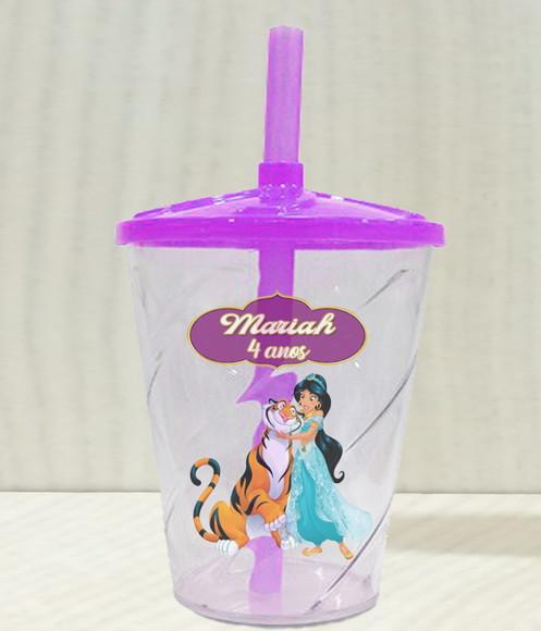 Copo Twister Personalizado Jasmine e Aladim