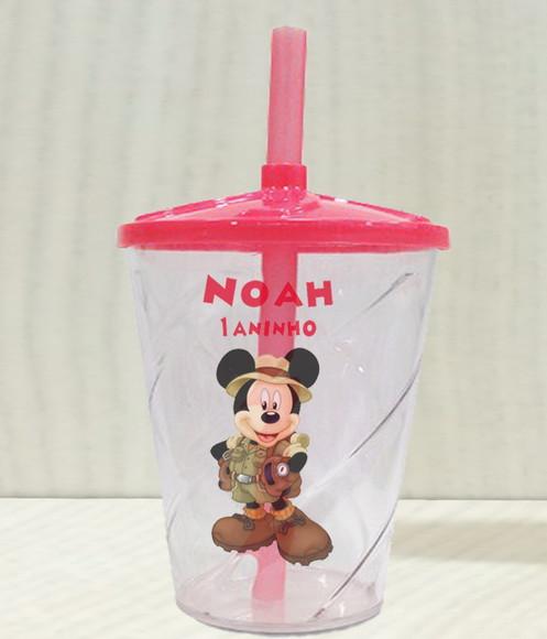 Copo Twister Personalizado Mickey Safari