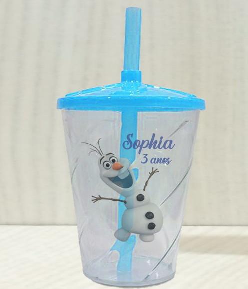 Copo Twister Personalizado Olaf Frozen