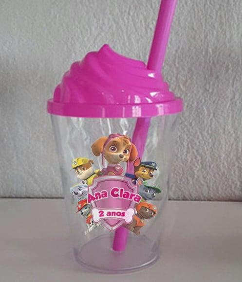 Copo Twister Tampa Chantily Patrulha Canina Skye