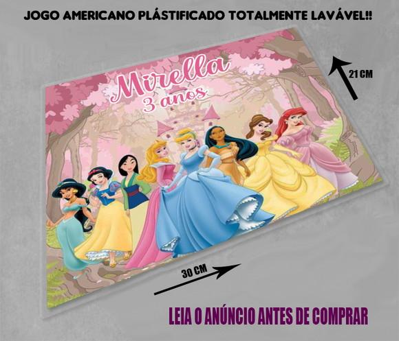 Decoração de Mesa das Princesas Disney Jogo Americano