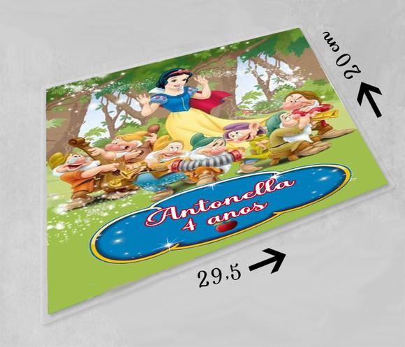 Decoração de Mesa Festa da Branca de Neve Jogo Americano