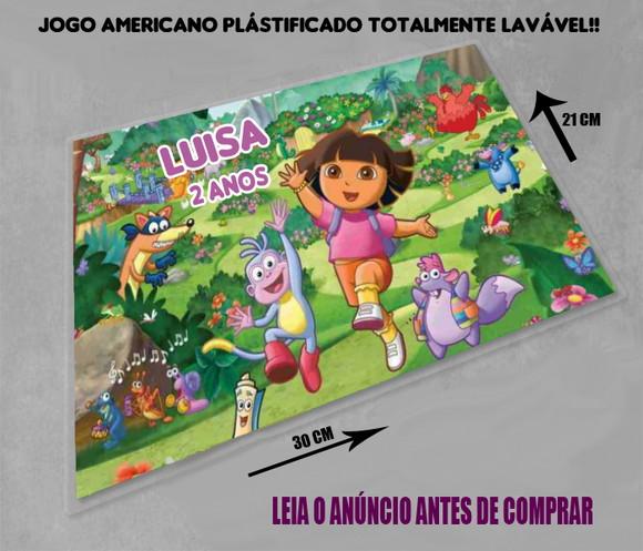 Decoração de Mesa Jogo Americano Souplast Dora Aventureira