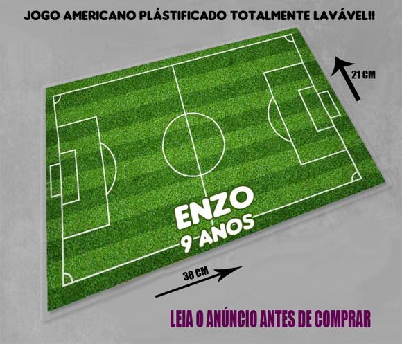 Decração de Mesa Jogo Americano Personalizado Futebol