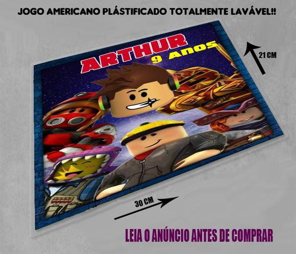 Jogo Americano Decoração de Mesa Roblox