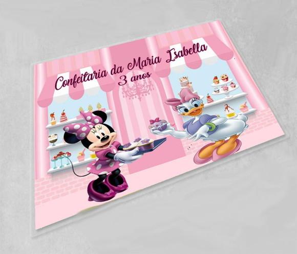 Jogo Americano Lavável da Minnie e Margarida Confeiteria