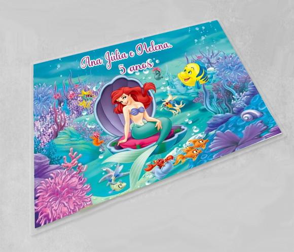 Jogo Americano Lavavel da Sereia Ariel