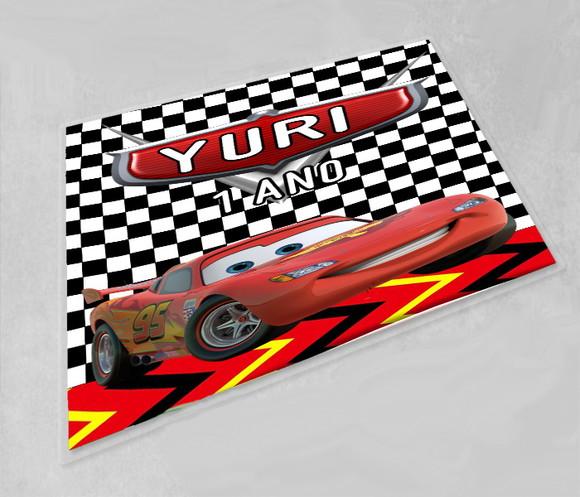 Jogo Americano para Decoração de Mesa Carros Disney