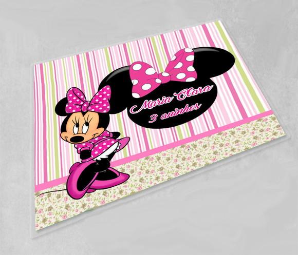 Jogo Americano Personalizada da Minnie Mouse