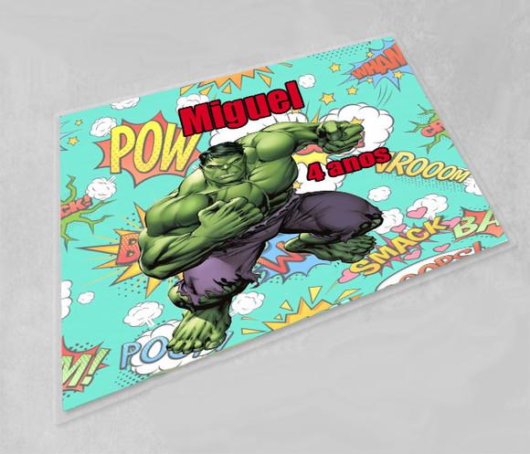 Jogo Americano Personalizado do Incrivel Hulk