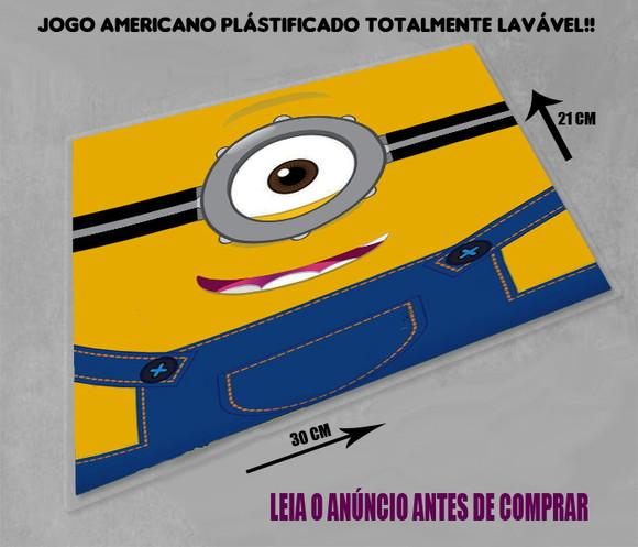Jogo Americano Personalizado dos Minions