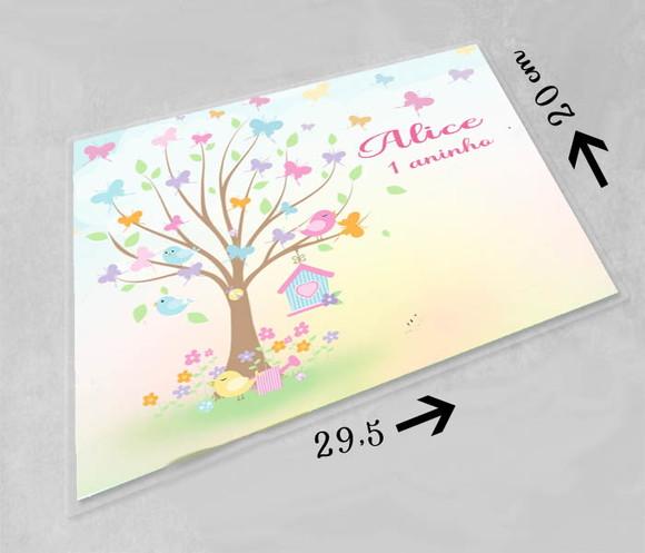 Jogo Americano Personalizado e Lavável Jardim Encantado