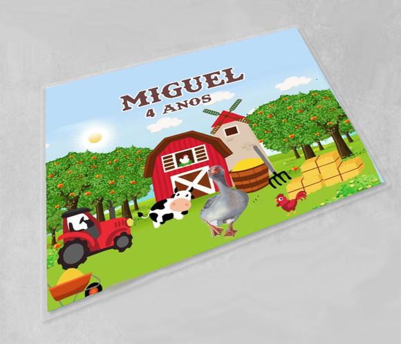 Jogo Americano Personalizado Fazendinha