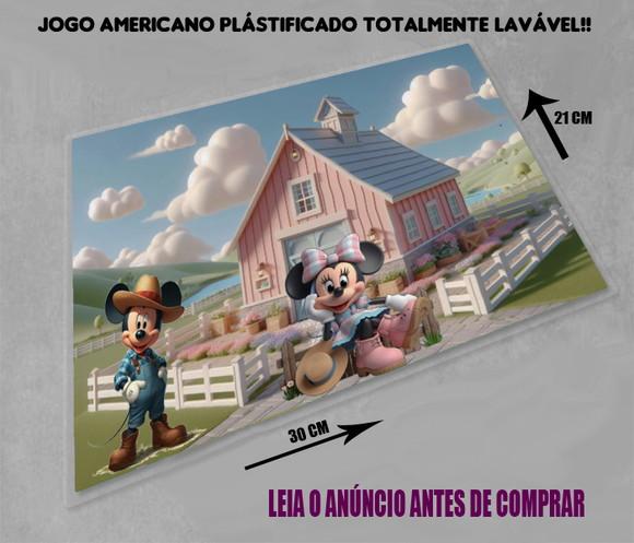 Jogo Americano Personalizado Fazendinha da Minnie