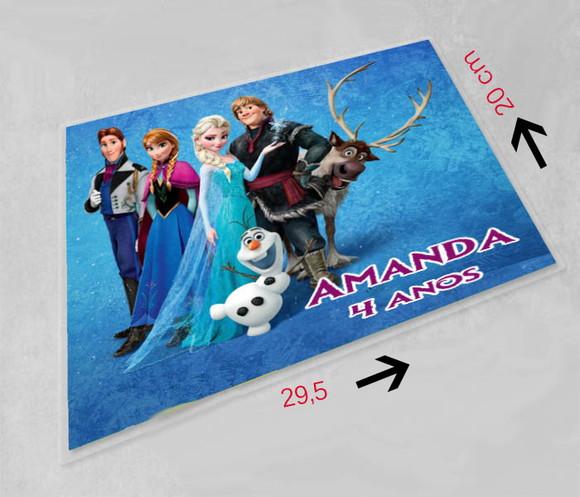 Jogo Americano Personalizado Olaf Frozen