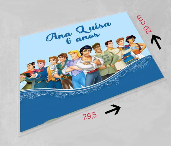 Jogo Americano Personalizado Princípes da Disney
