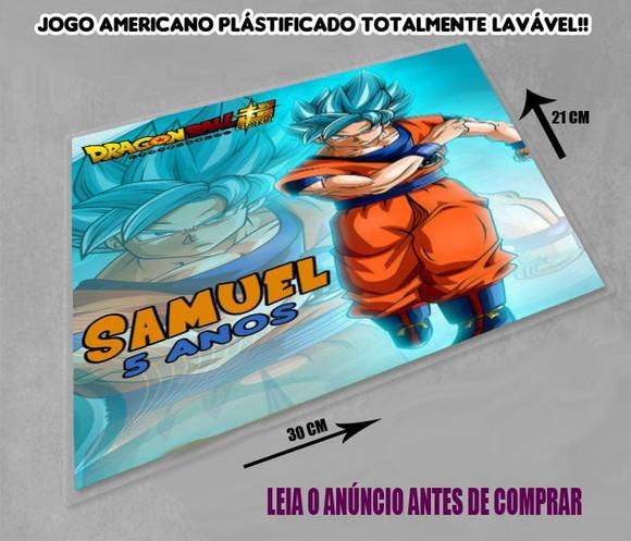 Jogo Americano Souplast do Dragonball