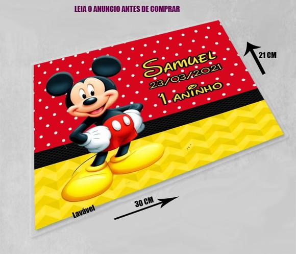 Jogo Americano Souplast do Mickey