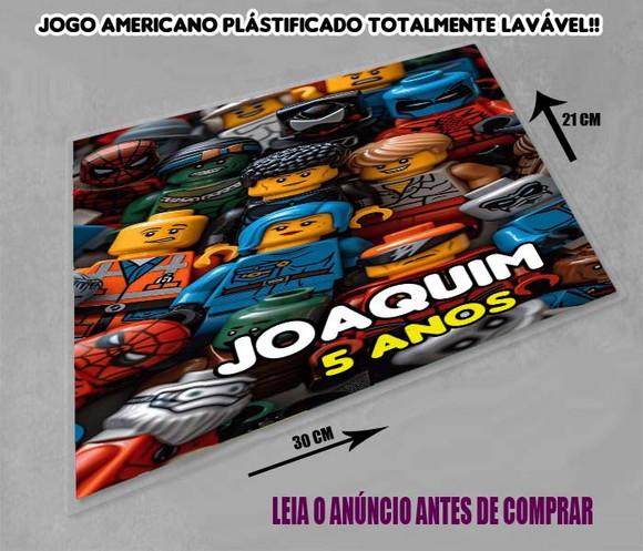 Jogo Americano Souplast Personalizado Lego