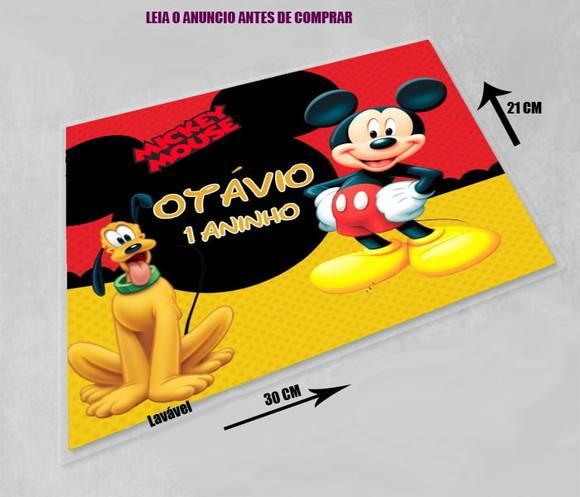 Jogo Americano Sousplast do Mickey