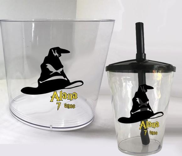 Kit Balde de Pipoca e Copo Twister Harry Potter