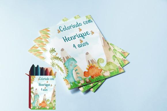 Kit Colorir Colorir dos Dinossauros Baby