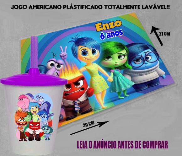 Kit Jogo Americano e Copo Twister Divertidamente