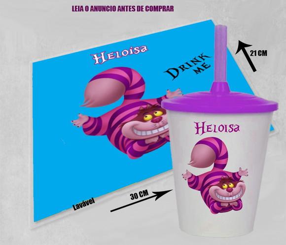 Kit Jogo Americano e Souplast do Gato Cheshire