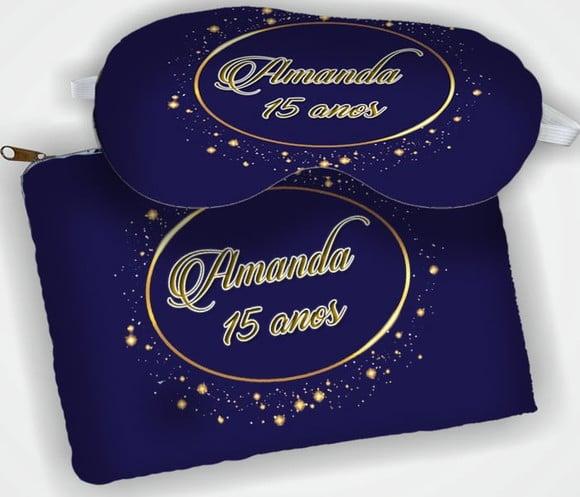 Kit Lembrancinhas 15 Anos Necessaire +mascara de Dormir
