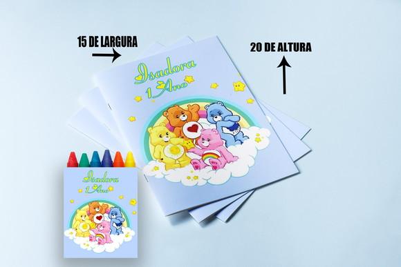 Kit Lembrancinhas de Colorir dos Ursinhos Carinhosos