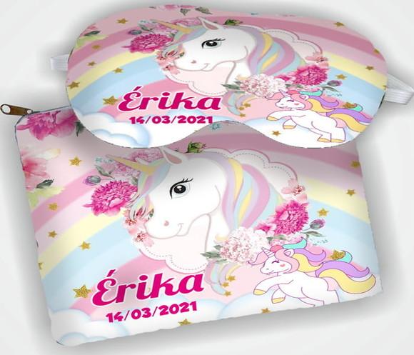 Kit Lembranicnhas Necessaire +mascara de Dormir Unicornio