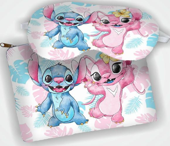 Kit Necessaire e Mascara de Dormir  Lembrancinhas do Stitch