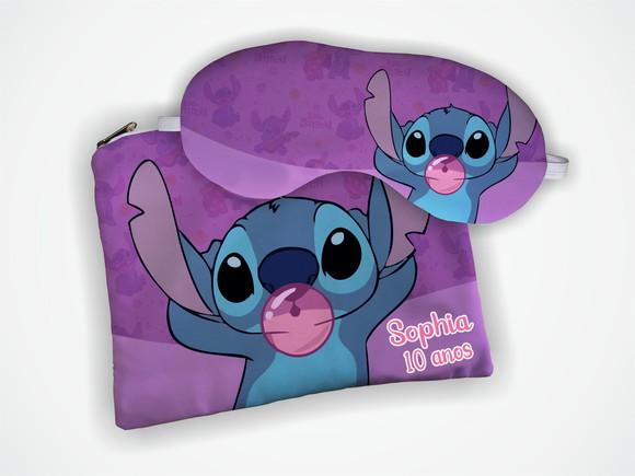 Kit Necessaire e Mascara de Dormir  Lembrancinhas  do Stitch